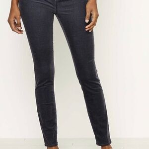LOFT Curvy Skinny dark Gray stretchy corduroy pants slacks trousers jeans-4/27